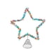 thumbnail image 2 of Adorno para Árbol de Navidad con Forma de Pentagrama de Perla | Adorno Decorativo para San Valentín | Plástico Multicolor de 24,4 X 20,3 Cm | Base de Resorte con Ajuste Seguro | Decoración Romántica, 2 of 6