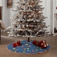thumbnail image 5 of Salouo Cosmos Rockets Christmas Tree Skirt 30" Farmhouse Christmas Decorations Snowman Xmas Tree Skirt Tree Mat for Holiday Party Decor, 5 of 8