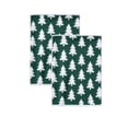 thumbnail image 2 of Rysoverian 2 Pcs Christmas Tree Hand Towels Soft Absorbent Fingertip Towels Holiday Kitchen Bathroom Decor, 2 of 7