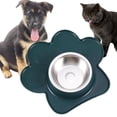thumbnail image 1 of Tazón de comida para perros Tazón para perros Tazón para beber para gatitos estable y duradero Tazón de alimentación para mascotas Tazón antideslizant Verde, 1 of 8