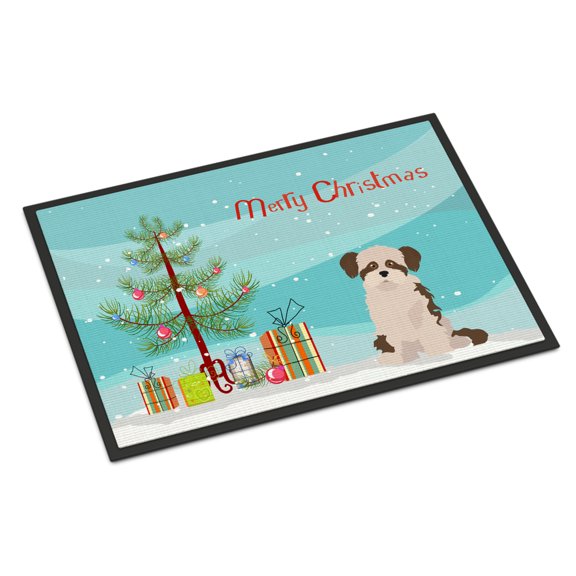 Carolines Treasures CK3890JMAT Shi Chi 3 Christmas Tree Door Mat Indoor Rug or Outdoor Welcome Mat 24x36 Doormat 36"L x