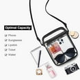 thumbnail image 3 of HLJDBB Clear Purse Stadium Clear Messenger Bag Stadium Approved for Men and Women Clear CrossBody Bag, 3 of 10