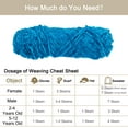 thumbnail image 4 of Unique Bargains Fil Chenille Polyester Bleu Lac, 3 Écheveaux, 4 of 7