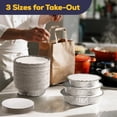 thumbnail image 6 of Fit Meal Prep 45 Pack 9” Round Aluminum Foil Pans with Lids, Pie Tins Disposable 9 inch with Lids, Take Out Containers, Freezer Oven Safe Aluminum Baking Pans for Storing, Cooking, Storage, Reheating, 6 of 7