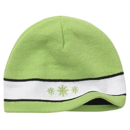 Girls Snowflake Stripe Beanie