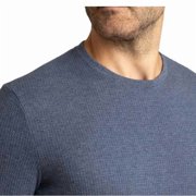 English Laundry Men’s Long Sleeve Crewneck Regular Fit Shirt (Blue, Medium)