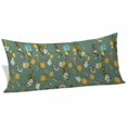 thumbnail image 2 of Green Botanical Body Pillow Covers 20"x60", Spring Floral Summer Lemon Birds Soft Brushed Microfiber Breathable Throw Pillow Covers, Pillowcase with Zipper for Couch Sofa Bedroom Living Room, 2 of 9