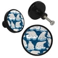 thumbnail image 2 of 4 Pcs Bear Knobs for Kitchen Cabinet Cupboard Dresser Bookcase Drawer Pulls Handles Round Home Decor, 2 of 5