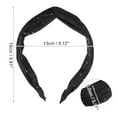 thumbnail image 5 of Unique Bargains 1 Pc Fashion Faux Diamond Knitted Crossover Headband for Women 5.91"x2.17" Black, 5 of 6