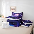 thumbnail image 6 of Manfei Colorful Axolotl 7-Piece Twin Bedding,Watercolor Animals Pattern Bedding Comforter Set,Colorful Stars Reversible, 6 of 7