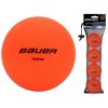 Bauer No Bounce Street Hockey Balls for Warm Weather, Orange, 4 Pack