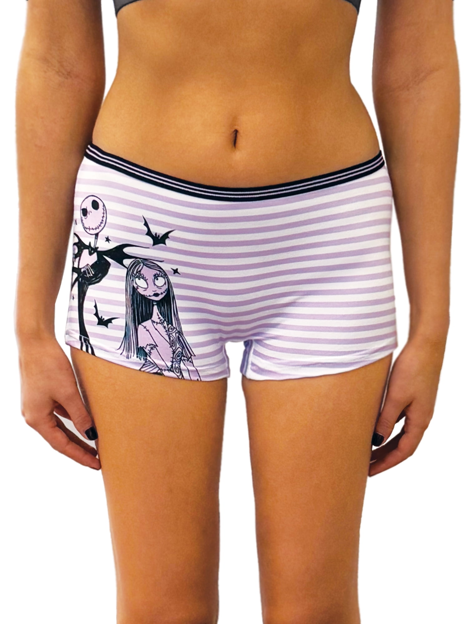Disney's Nightmare before Christmas Woman's and Juniors Boyshort Underwear, 2-Pack, Size S-XL