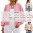 thumbnail image 3 of WRKEKC Cardigan Sweaters for Women Solid Color Long Sleeve V-Neck Button Front Loose Fit Knit Cardigan with Pockets, 3 of 6