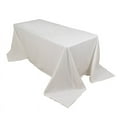 thumbnail image 2 of BalsaCircle 90" x 132" Rectangular Cotton Wedding Tablecloth Linens White, 2 of 8