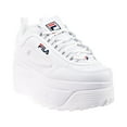 thumbnail image 2 of FILA Womens Disruptor II Wedge Sneaker White/Fila Navy/Fila Red - 5FM00704-125 WHT/FNVY/FRED, 2 of 6