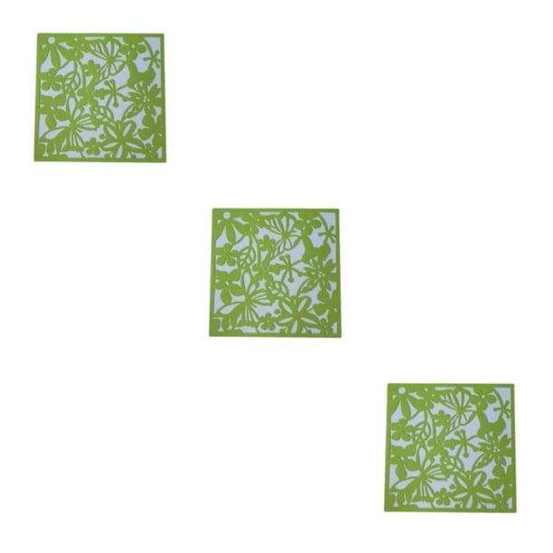 Bewildely Panel de pantallas divisorias colgantes, mariposas verdes duraderas, multifuncionales, modernas, ligeras y elegantes, 4 pack/lote Type1 NO1