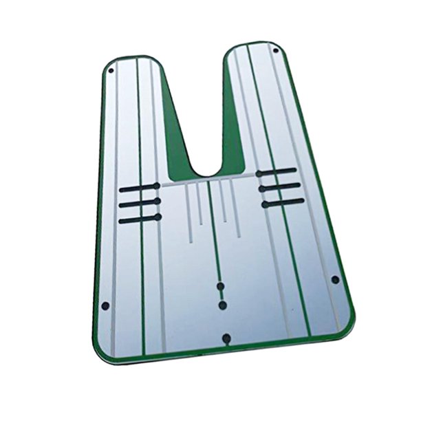 16 x 8 pulgadas Golf Putting Alignment Mirror Putting Trainer Entrenamiento ligero Verde kusrkot espejo de golf