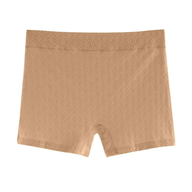 Plebaso Womens Plus Size Boxer Briefs High Waisted Stretch Underwear Full Coverage Boyshorts Panties