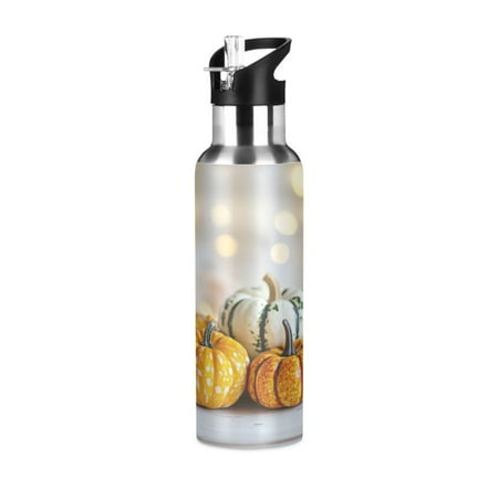

Sports Bottle，Small Pumpkins on The Door10.8 ×2.8 The Inside of The Kettle Is Made of Food Grade 304 Stainless Steel