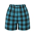 thumbnail image 4 of Ruyang Boys Girls Plaid Shorts with Pocket Elastic Waist Daily Active Shorts Pull On Comfort Soft Loungewear Bottoms, 4 of 4