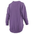 thumbnail image 3 of Women's Pressbox  Purple Washington Huskies Melange Poncho Vintage Fleece Long Sleeve Pullover Sweatshirt, 3 of 3