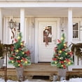 thumbnail image 2 of JJKBVCLO Remplisseur Lumineux de Noël Lit Arbres de Noël avec Baies Dorées et Rouges Trépied Piquet et Lumières LED Jardinière Extérieure, 2 of 3