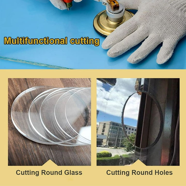 Circular Glass Cutter with Suction Cup Circular Glass Cutter Tool Kit