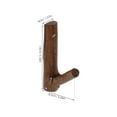 thumbnail image 2 of Raindrops 1Set Tree Branch Hook Rustic Coat Hooks in Coffee Tone for Bedroom Wall Mount, 2 of 8