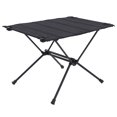 thumbnail image 1 of Mesa plegable portátil de tela Oxford para acampar, escritorio de Picnic de aluminio multifuncional, color negro, 1 of 10