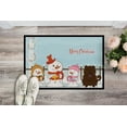 thumbnail image 2 of Merry Christmas Carolers Chow Chow Chocolate Door Mat, 2 of 4