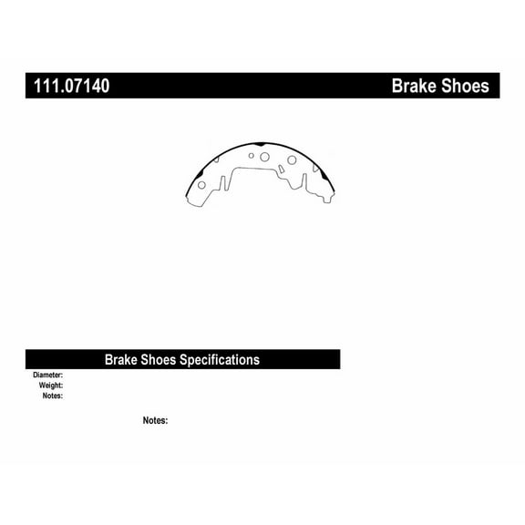 Centric Parts 111.07140 Brake Shoe