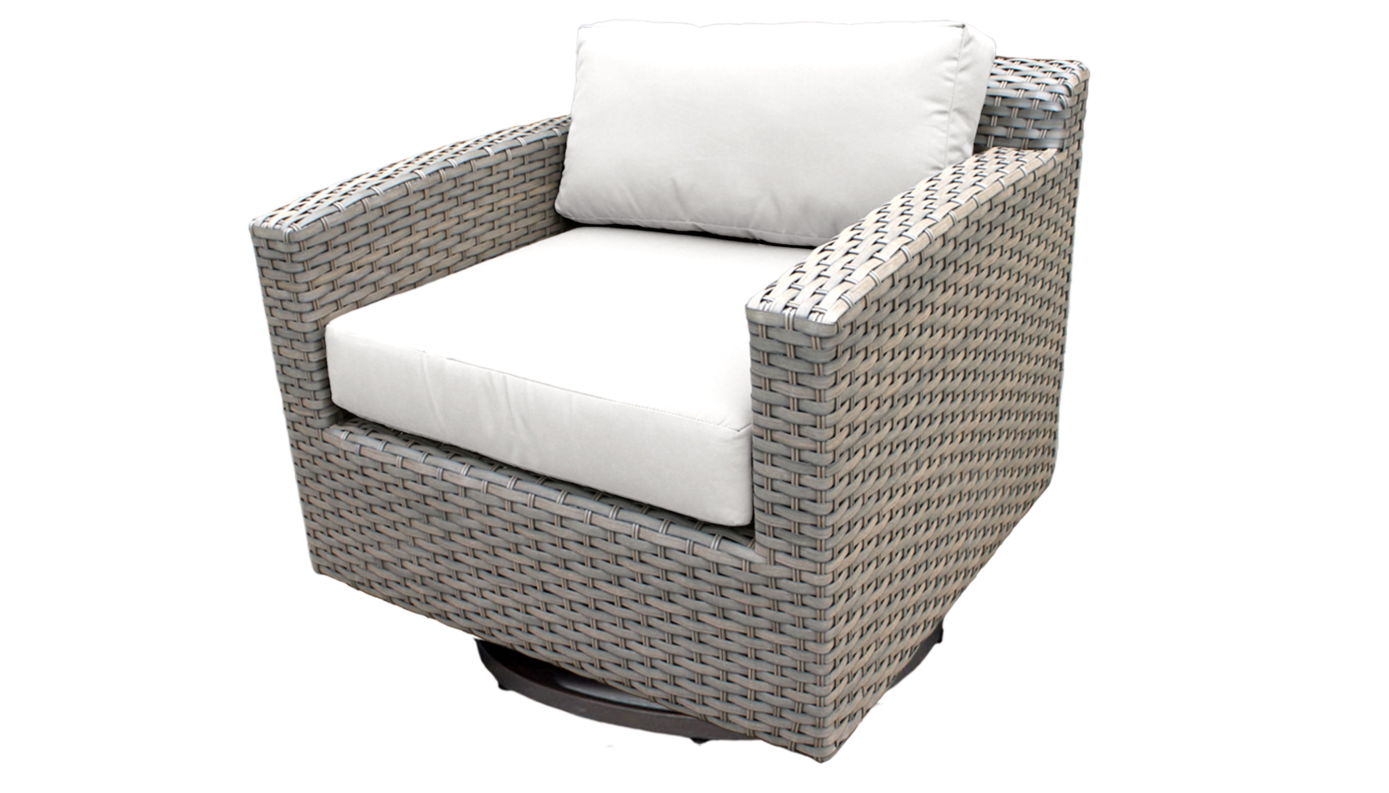 Tk Classics Florence All Weather Wicker Outdoor Swivel Chair