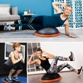 thumbnail image 3 of Half Ball Balance Trainer, Balance Trainer Half Ball with Resistance Bands 5MM Thickened Anti Slip Yoga Balance Ball with Pump Half Balance Ball for Stability, Core Training Home Fitness, 3 of 7