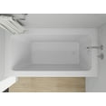 thumbnail image 3 of Vanity Art Acrylic Alcove Bathtub with 3 Side Tiling Flange, 60 x 32 inches Slip Resistant Surface 118-Degree Backrest Shower Tub, Reinforced Fiberglass Right Drain Soaking Tub, 3 of 8