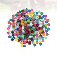 thumbnail image 2 of 300g 1x1cm DIY Square Crystal Glass Colorful Mosaic Tiles for DIY Arts & Crafts Jewelry Making (Mix Colors), 2 of 2