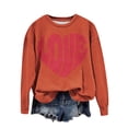 thumbnail image 3 of Patlollav Womens Valentine's Day Long Sleeve Sweatshirts, 3 of 6