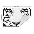 thumbnail image 3 of XMXY Woven Placemats Set of 4 PCS, Tiger Pattern Animal Design Table Mats Washable Heat Resistant Placemats, 3 of 6