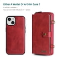 thumbnail image 3 of Compatible with  13 Mini Wallet Case  Multi-Function Wallet Case  2 in 1 Detachable Magnetic Wallet Case with Card Holder  PU Leather Flip Cover with Lanyard, 3 of 8