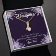thumbnail image 3 of To My Daughter Believe in Yourself From Dad Alluring Ribbon Necklace Message Card, 3 of 7