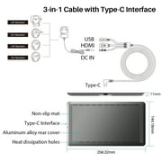 Huion Kamvas Pro 12 11.6 Inch FHD IPS LCD Graphics Drawing Tablet, 8192 Pressure Sensitivity, Black