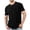 Black, variant on Dianli Shirts for Men Crew Neck Pocket Short Sleeve T-Shirt Business Fitness Retro Solid Color Breathable Quick-Dry Cotton-Blend Lightweight Tee for Everyday Wear Gym Workout