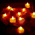 thumbnail image 3 of 24 Pcs Heart Shape LED Candles Tea Light Romantic Love LED Candles For Valentine S Day Wedding Table Decor, 3 of 7