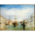 thumbnail image 2 of Joseph Mallord William Turner 18x14 Gold Ornate Wood Frame and Double Matted Museum Art Print Titled - Venice, from the Porch of Madonna Della Salute (ca. 1835), 2 of 4