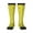 2 Black-1, variant on White Popcorn print thigh-high socks, crafted for both men and women with a stretchy, high-opaque design perfect for daily wear