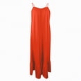thumbnail image 4 of NIEWTR Robe d'Été Ample pour Femme, Robe de Plage d'Été à Col en V Sans Manches, Décontractée et Fluide, Maxi (Orange, G), 4 of 6