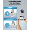 thumbnail image 6 of Sunco 10 Pack 4 Inch LED Recessed Lights, Retrofit Can Light for Ceiling, Baffle Trim, 660 LM, 11W (60W Equivalent), 5000K Daylight, Dimmable, Damp Rated ETL, 6 of 8