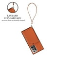 thumbnail image 4 of Back Flip Wallet Case for Samsung Galaxy Note 20 Ultra, Slim Skin Friendly PU Leather Folio Case with Stand Card Slots Magnetic Closure Wrist Strap Phone Cover for Samsung Galaxy Note 20 Ultra,Brown, 4 of 11