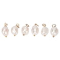 thumbnail image 2 of Cuentas de perlas irregulares, colgante de perlas barrocas de 6 piezas Colgante de perlas barrocas Colgantes de perlas a granel adaptados para la perfección, 2 of 8