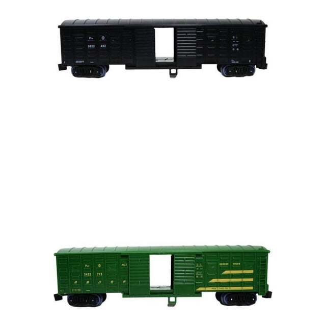 2 Piezas 1:87 Simulación Tren Modelo Carro Chico Juguete Pista Eléctrica Carga Sunnimix Ferrocarriles Tren Vagones de carga