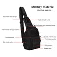 thumbnail image 3 of Sling Bag Small Crossbody Backpack Shoulder Chest Pack Casual Daypack Rucksack for Men Women Black, 3 of 18